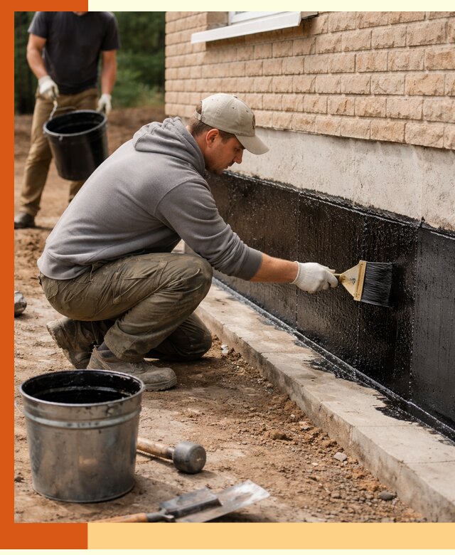 Гидроизоляция цоколя домов и зданий в Дагестанских Огнях эффективными методами