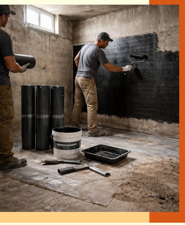 Гидроизоляция подвала в Дагестанских Огнях от 3613 руб. под ключ | Профессионально — ТепломастерДгс