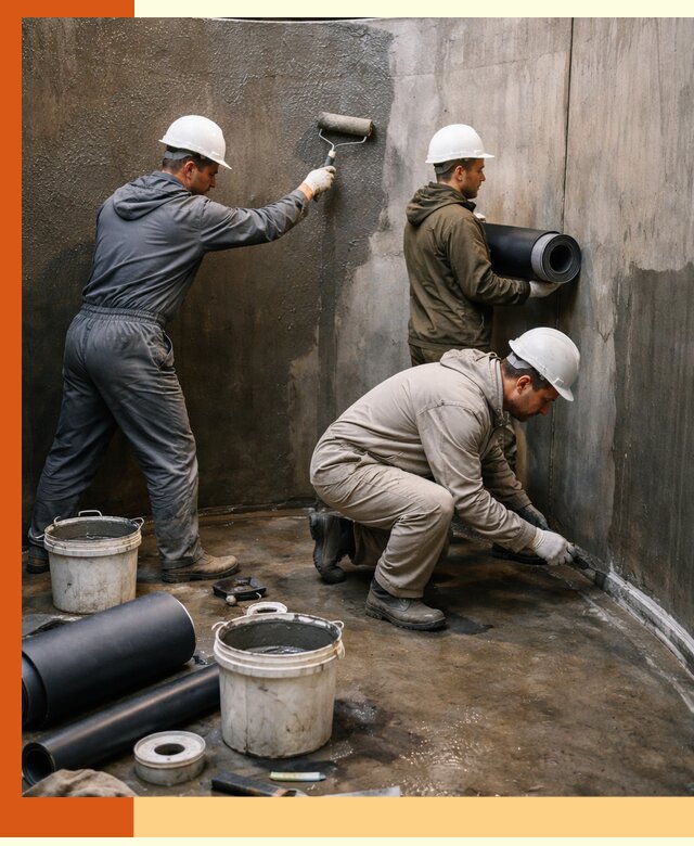 Гидроизоляция резервуара профессионально в Дагестанских Огнях