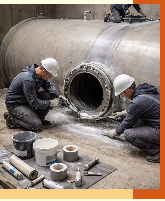 Гидроизоляция резервуара с топливом в Дагестанских Огнях от 77423 руб. под ключ | ТепломастерДгс