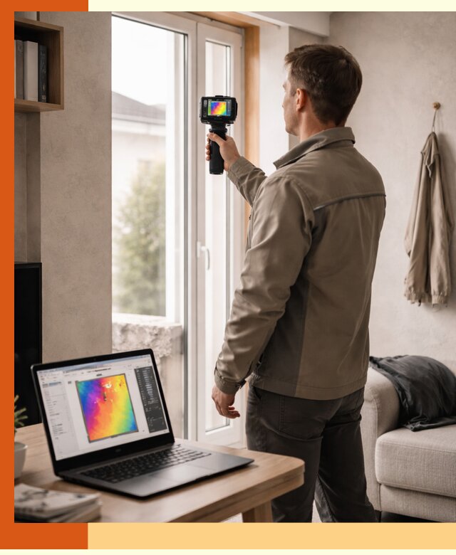 Тепловизионное обследование квартиры в Дагестанских Огнях для поиска утечек тепла