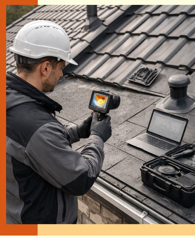 Тепловизионное обследование кровли в Дагестанских Огнях для выявления дефектов