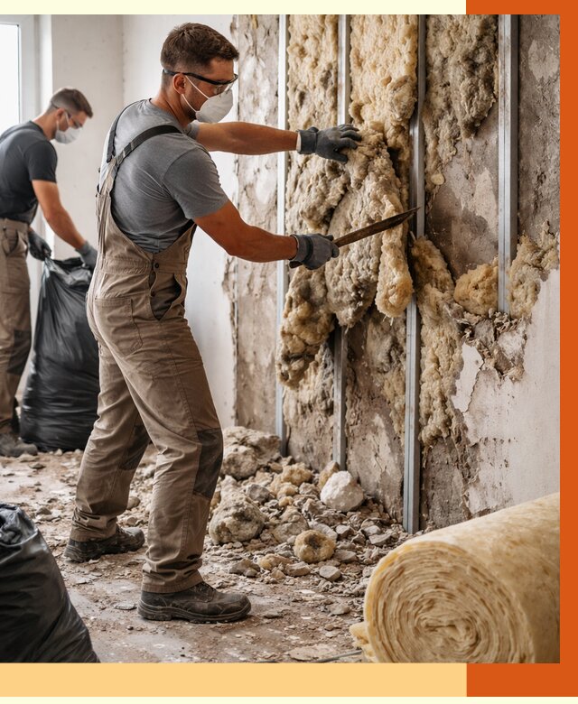 Демонтаж старого утеплителя в Дагестанских Огнях от 3613 руб. — работы под ключ | ТепломастерДгс