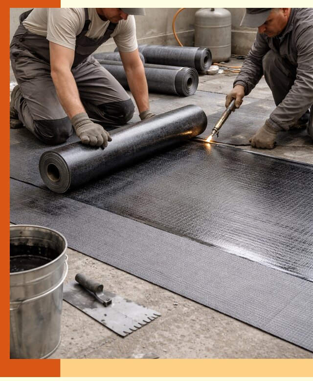 Монтаж гидроизоляционной мембраны в Дагестанских Огнях для зданий и конструкций